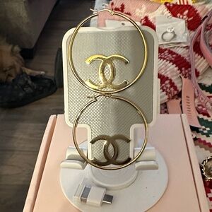 Gold Hoop Earrings stainless steel fashion only